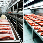 **

A split image. On one side, a depiction of ancient food preservation techniques like sun-drying fish or salting meat. On the other side, a modern food processing plant with advanced machinery. The overall theme is the evolution of food engineering, from traditional methods to modern innovation.

**