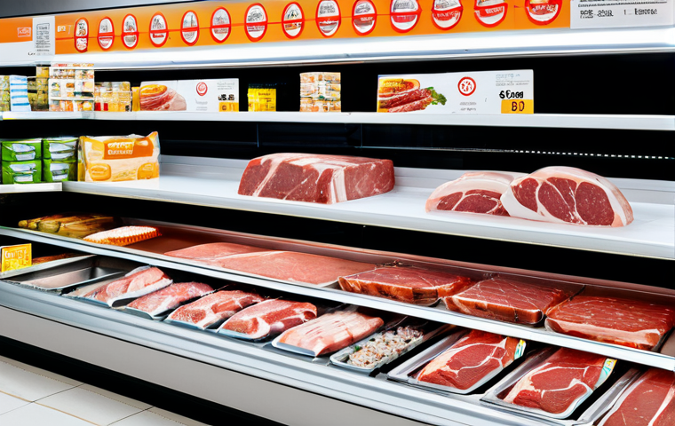 고압 처리식품 공정 - "Close-up of various fruits and vegetables (mangoes, spinach, berries) being prepared for high press...