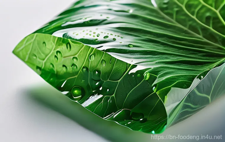 식품 공학에서의 생체모방 기술 - Image Prompt 1: Lotus-Inspired Freshness Packaging**